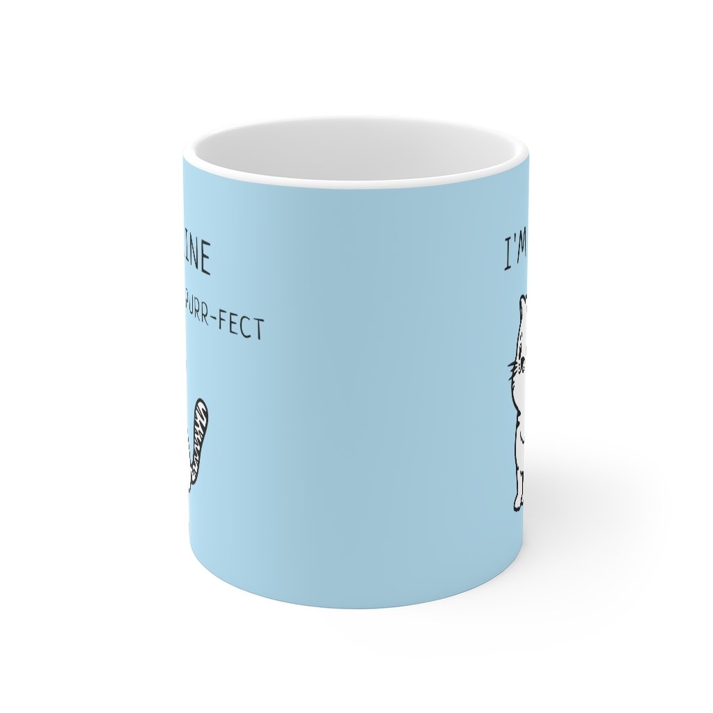 I'm Feline Purr-Fect Mug in Blue