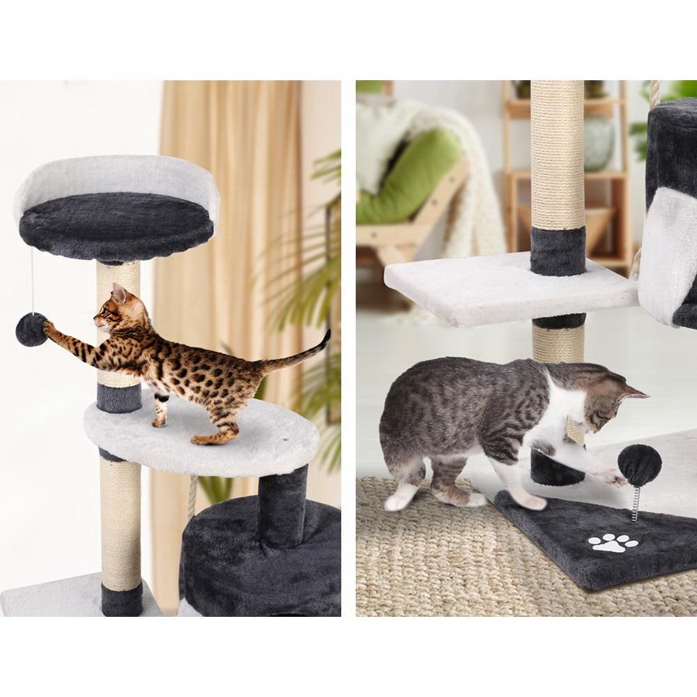 i.Pet Cat Tree 112cm Trees Scratching Post Scratcher Tower Condo House