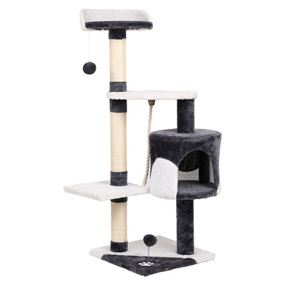 i.Pet Cat Tree 112cm Trees Scratching Post Scratcher Tower Condo House