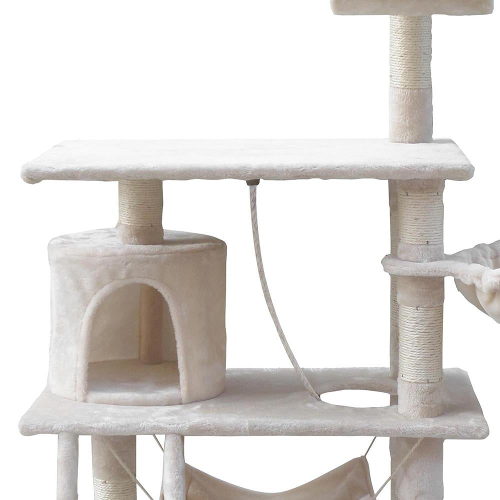 i.Pet Cat Tree 141cm Trees Scratching Post Scratcher Tower Condo House