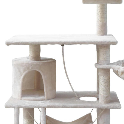 i.Pet Cat Tree 141cm Trees Scratching Post Scratcher Tower Condo House