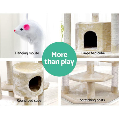 i.Pet Cat Tree 203cm Trees Scratching Post Scratcher Tower Condo House