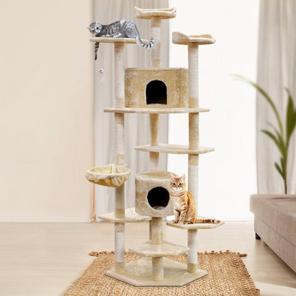 i.Pet Cat Tree 203cm Trees Scratching Post Scratcher Tower Condo House