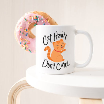 Crazy Cat Lady Coffee Mug - Cat Hair Don't Care -